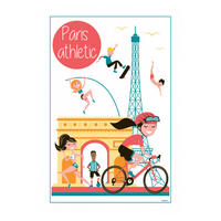 GESCHIRRTUCH Paris Athletic weiß 48 x 72 cm - Weiß, Textil (48/72cm) - Winkler