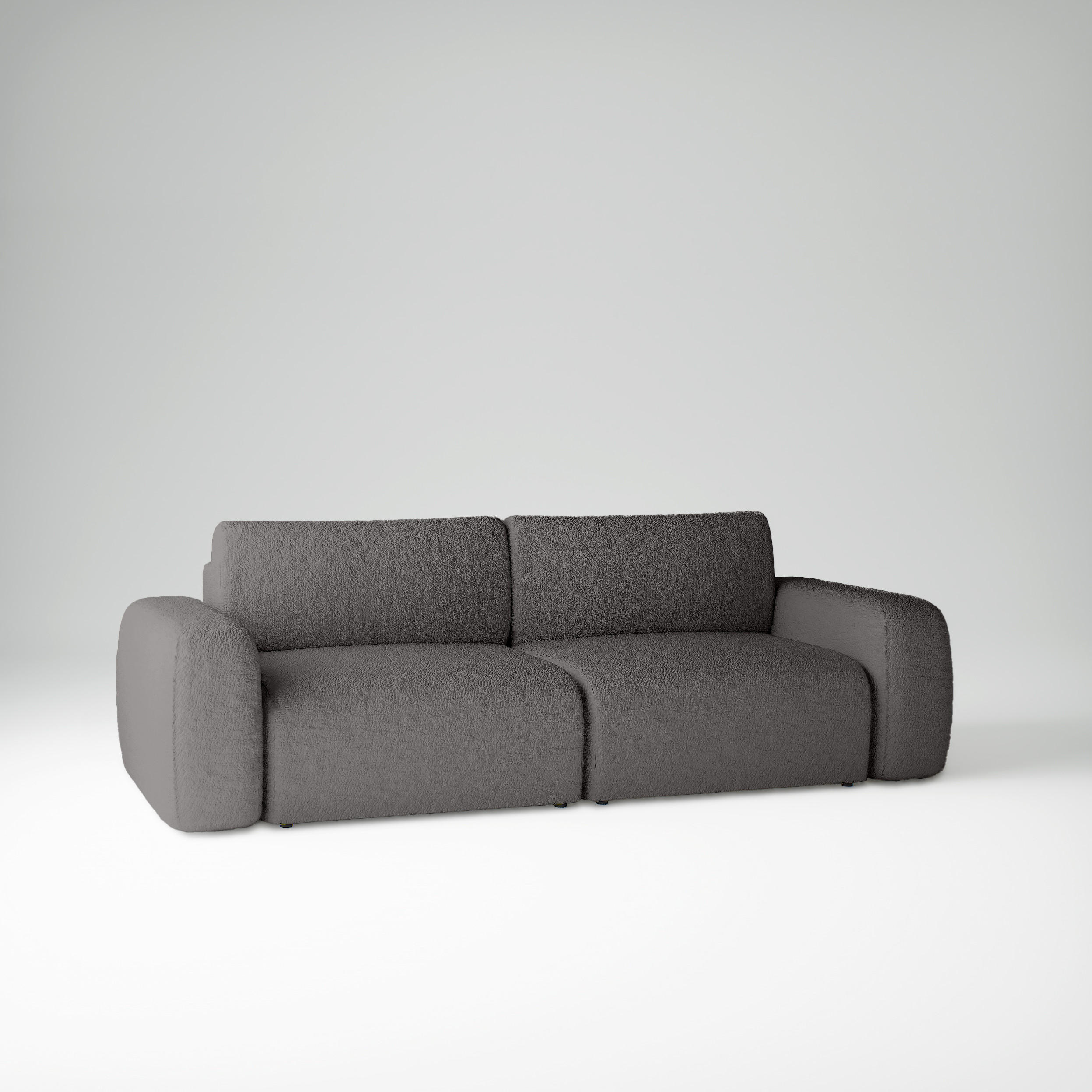 SCHLAFSOFA mit Bettkasten Varde Dunkelgrau - Dunkelgrau, Textil (255/85/105cm) - Fedve