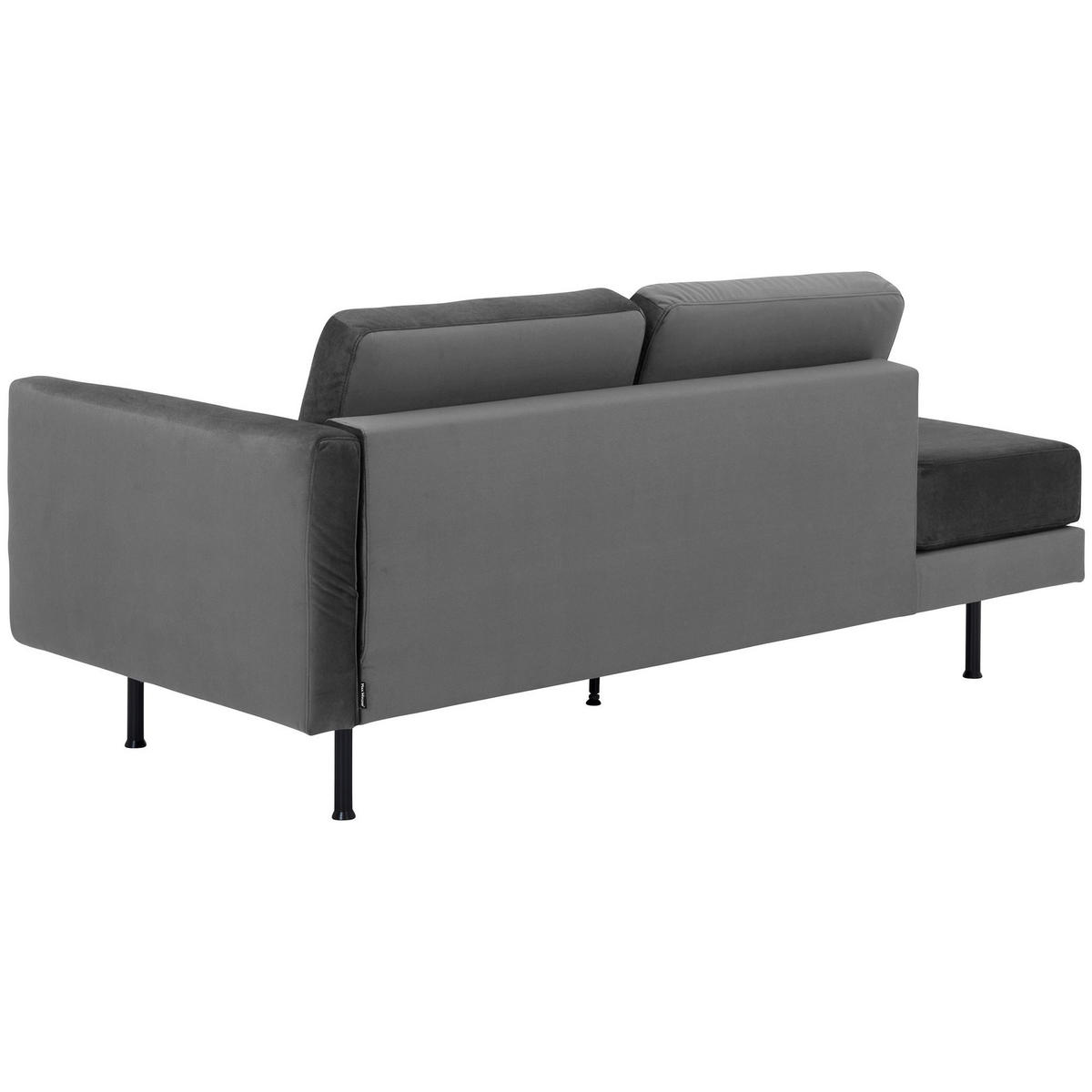 RECAMIERE Armlehne rechts Keara Samtvelours anthrazit - Anthrazit, Kunststoff (87/81/190cm) - 58aufmkessel