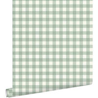 TAPETE Karomuster 50 x 900 cm - Grün, Papier (50/0.1cm) - ESTAhome