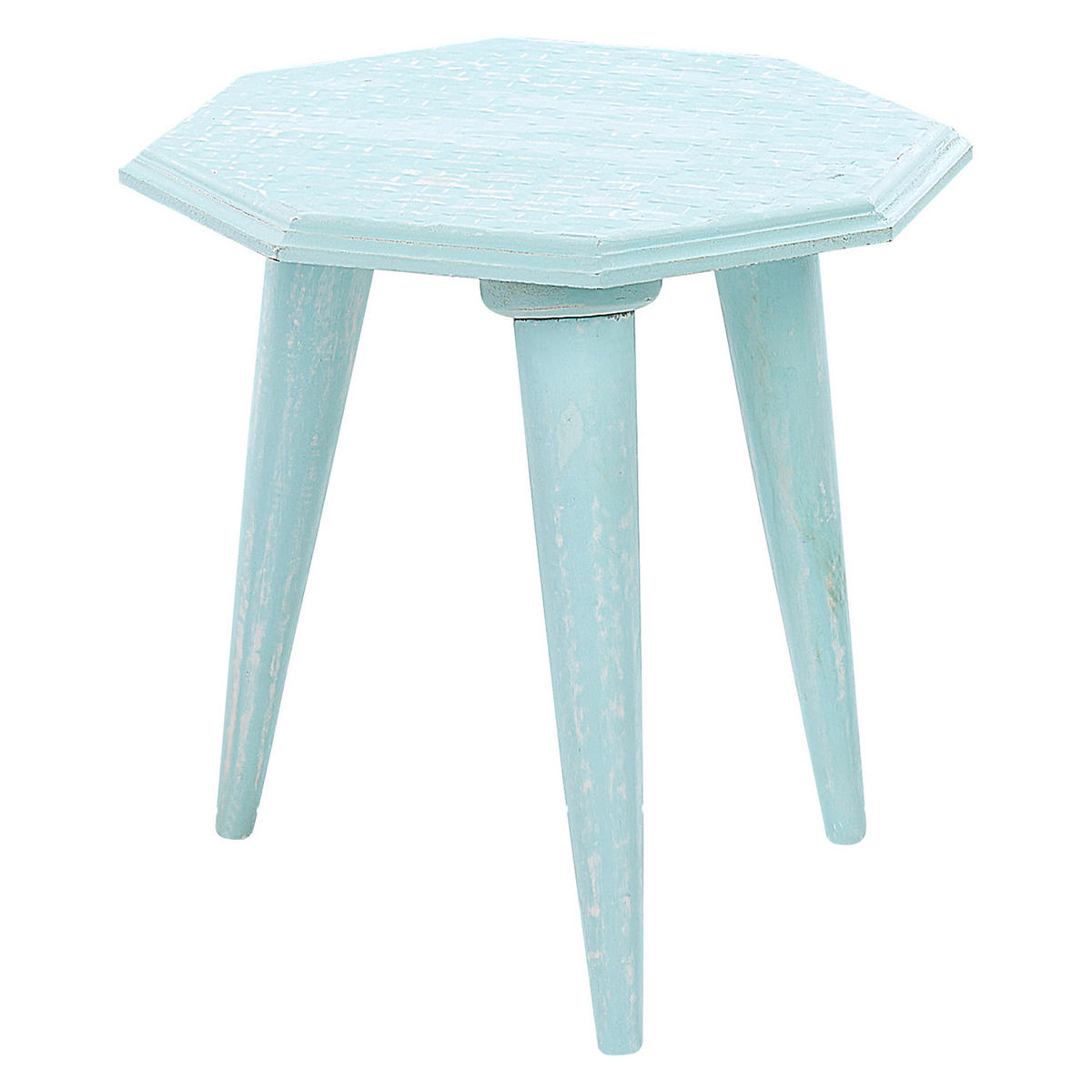 BEISTELLTISCH 2er-Set Achteckig Blau Kanri - Blau, Holzwerkstoff (42/42cm) - Beliani