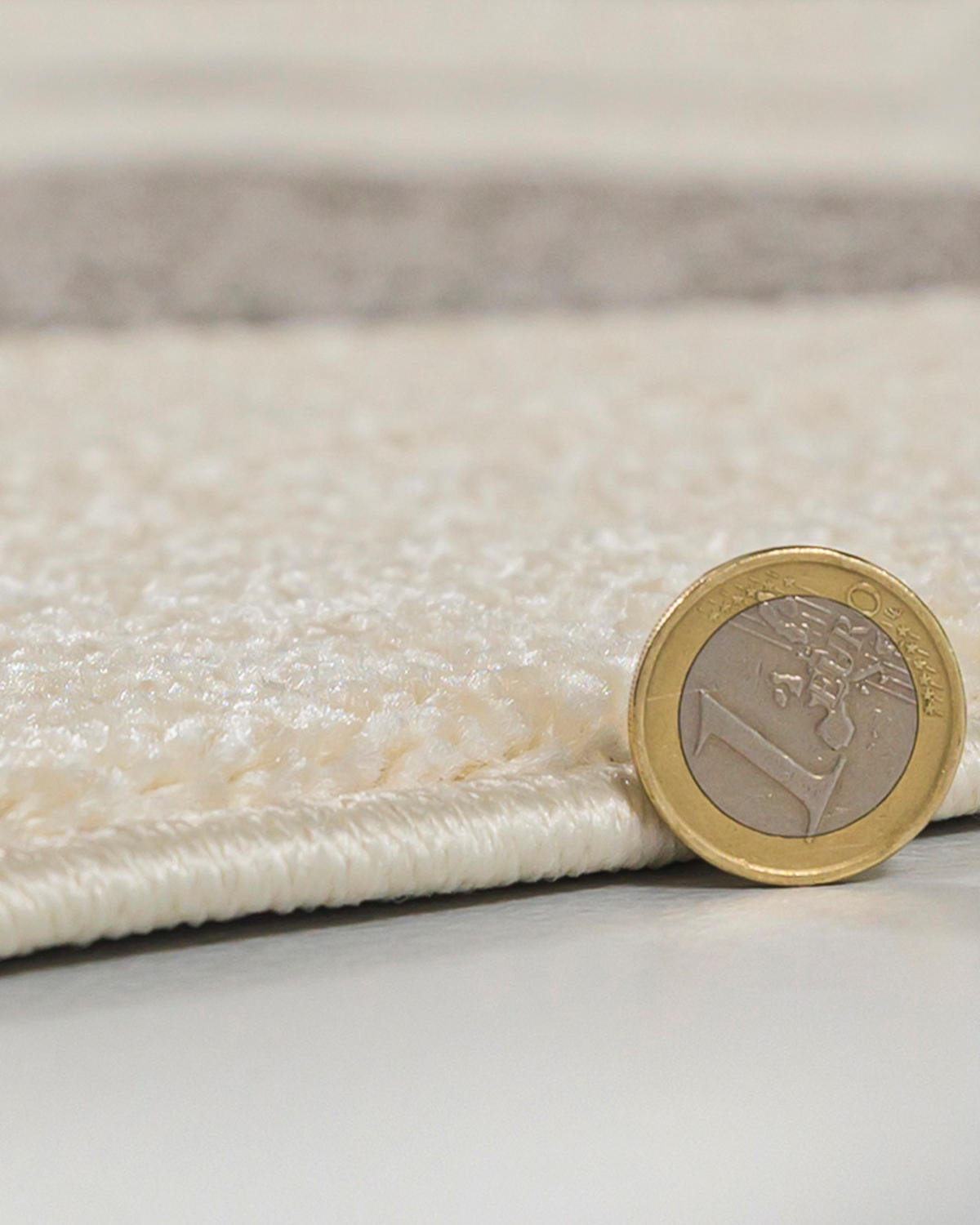 TEPPICH Beige Geometrisch In-Outdoor Pflanzlich Kurzflor Rechteckig 80 x 150 cm - Beige/Blaugrau, Textil (80/150cm) - Mazovia