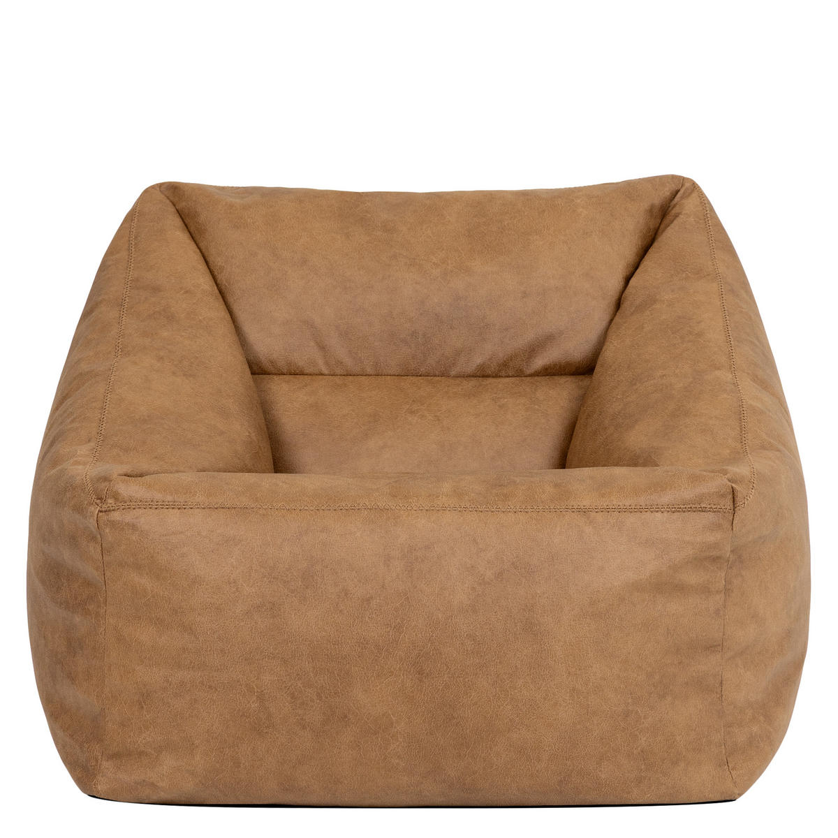 SITZSACK Sessel aus Kunstleder Natalia - Braun, Textil (70/65/70cm) - icon