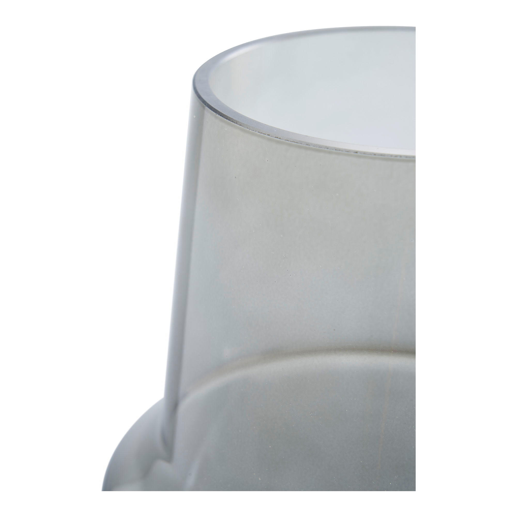 VASE Glas Grau - Grau, Glas (19cm) - tinkaro