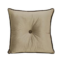 DEKOKISSEN Quadratische Samt 50*50cm - Hellbraun, Textil (50/50cm) - Vercart