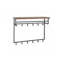 GARDEROBE ADELIA Grau Nussbaum - Grau, Metall (100/80/30cm) - KAWOLA