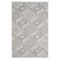 KURZFLOR-TEPPICH Lindo 8875 Grün 80x150 cm - Beige/Grün, Textil (80/150cm) - carpet city