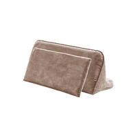 RÜCKENKISSEN WIOLO Taupe Velvet - Taupe, Textil (80/46cm) - KAWOLA