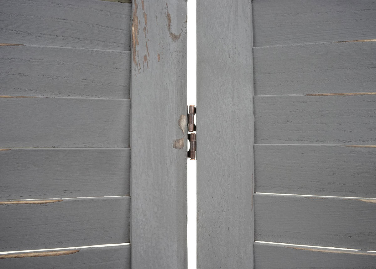 PARAVENT Grau - Grau, Holz (120/170/2cm) - MCW