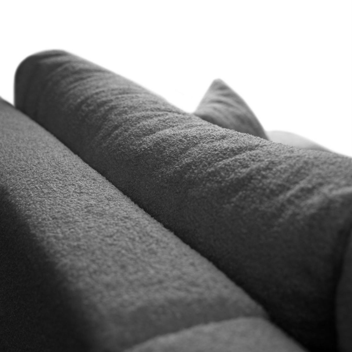 ECKSOFA VESPO XL mit Schlaffunktion und Bettzeugkasten - Graphitfarben, Textil (267/143cm) - Lookway