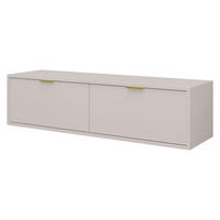 TV-LOWBOARD Senna 140 - Kaschmir/Goldfarben, Holzwerkstoff/Metall (140/30/33cm) - MIRJAN24