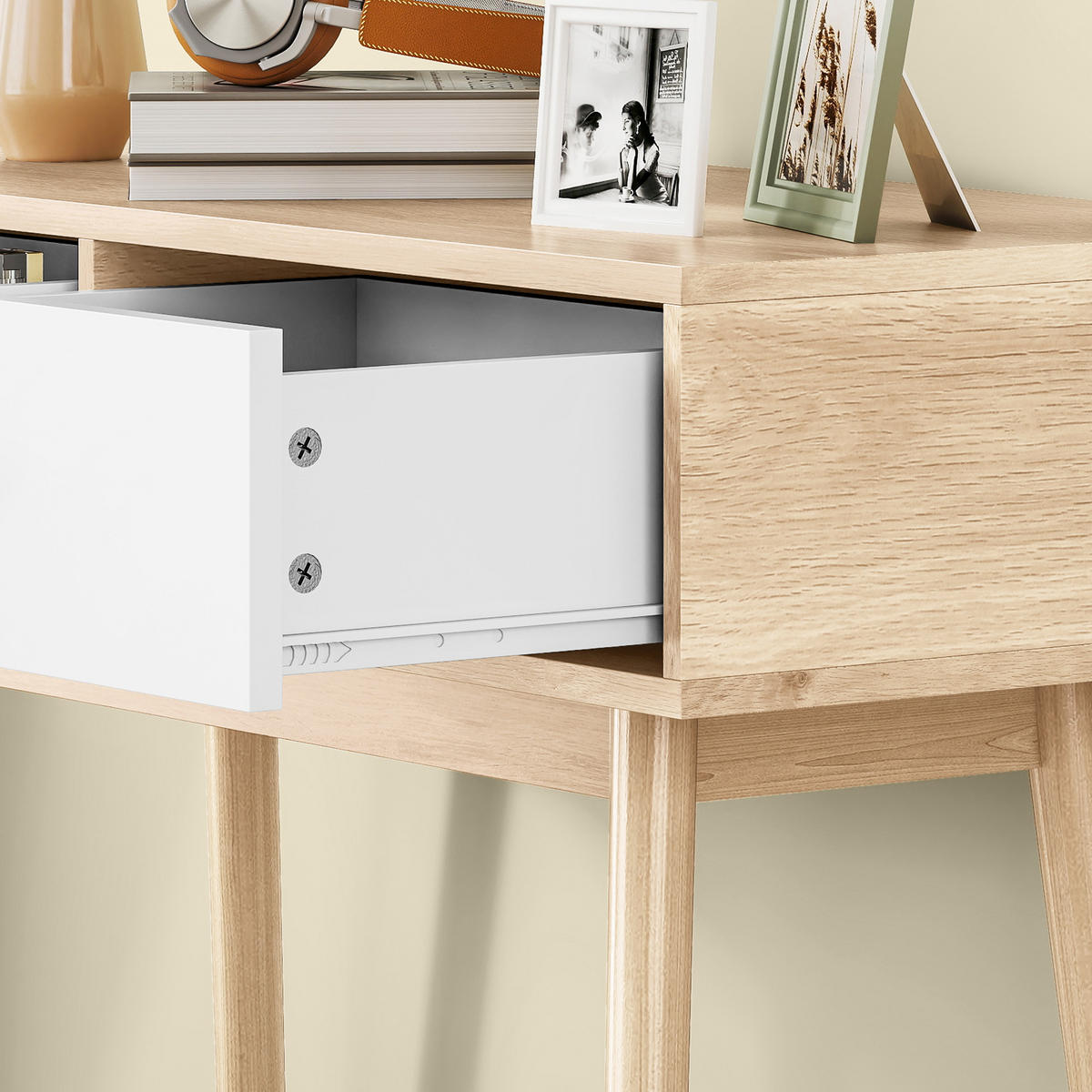 KONSOLENTISCH DE-16779 Braun - Eichefarben, Holzwerkstoff (86/35/75cm) - ComfortXL