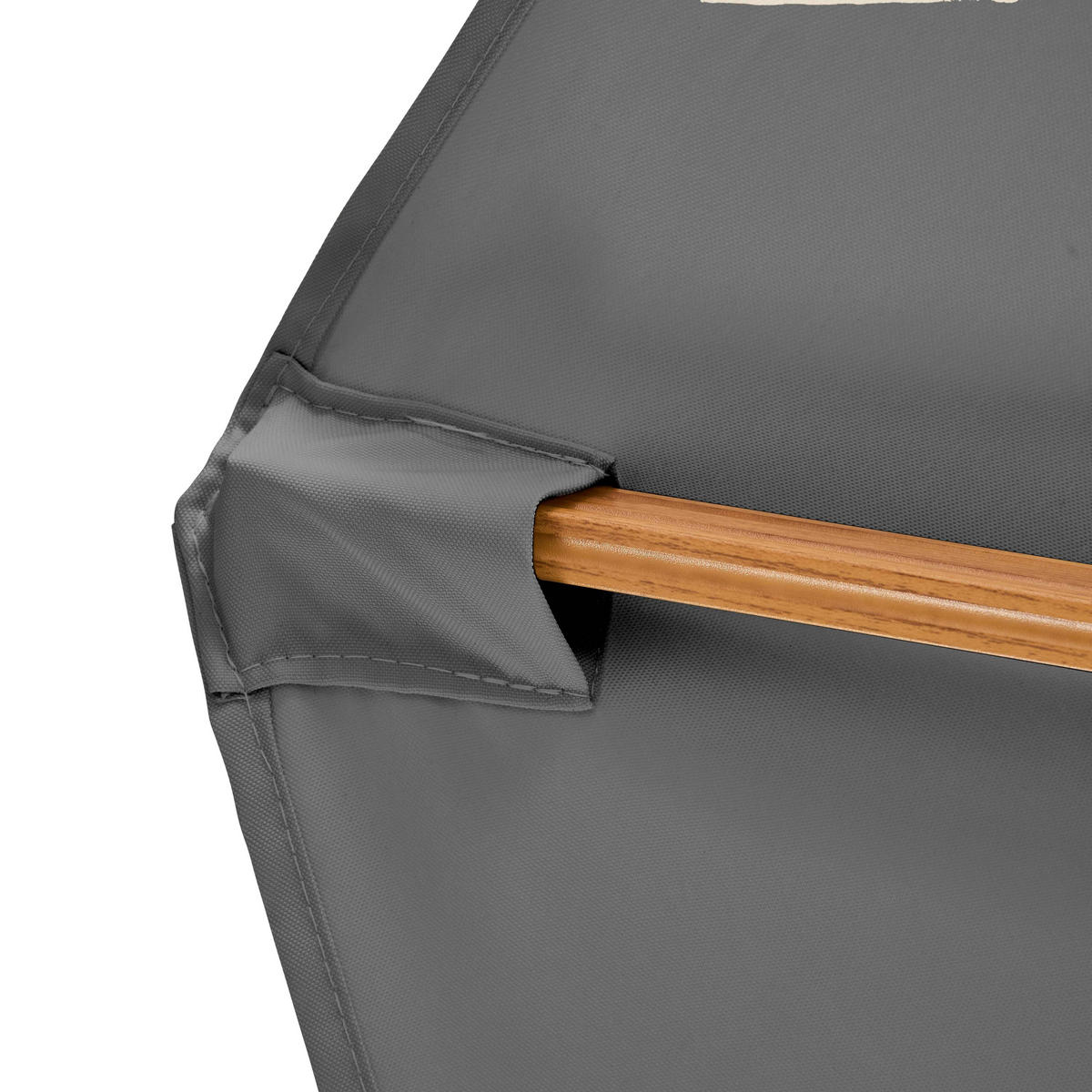DOPPELSONNENSCHIRM 3 Köpfe und drehbarer 360°, Grau - Grau, Textil (265/450cm) - Oviala