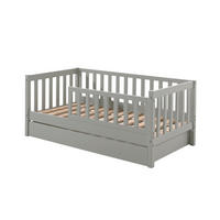 KINDERBETT TODDLER Grau 76x148x60 cm - Grau, Holz - FURNLUX