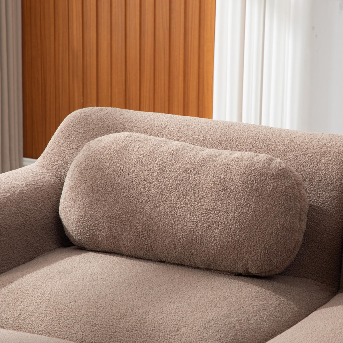 ECKSOFA Chenille Camel - Braun, Textil (271/177cm) - WISHDOR