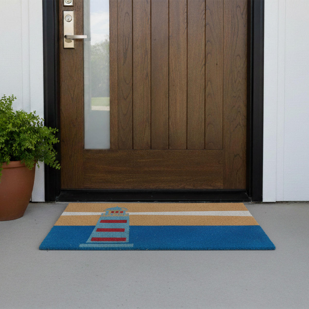 ROHOŽ - různobarevná, textil/plast (80/50cm) - Relaxdays