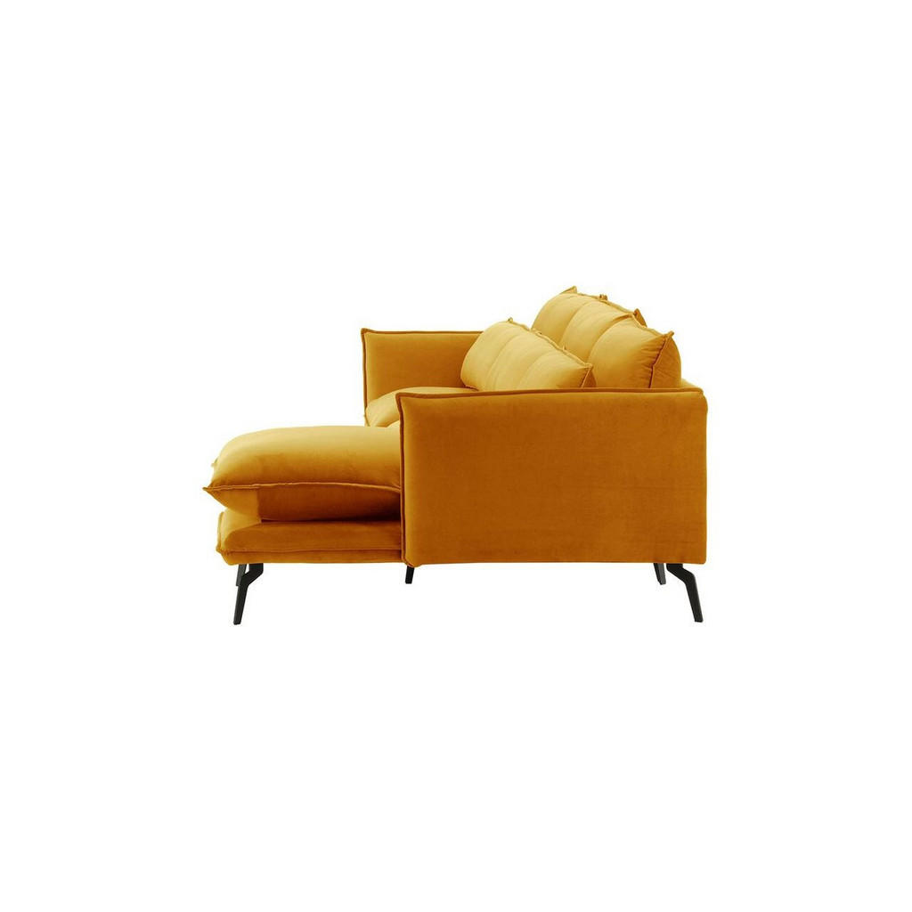 Thumbnail - Ecksofa, Gelb, Textil, 4-Sitzer, L-Form, Ottomane rechts, 278x160 cm, Wohnzimmer, Sofas & Couches, Wohnlandschaften, Eck...