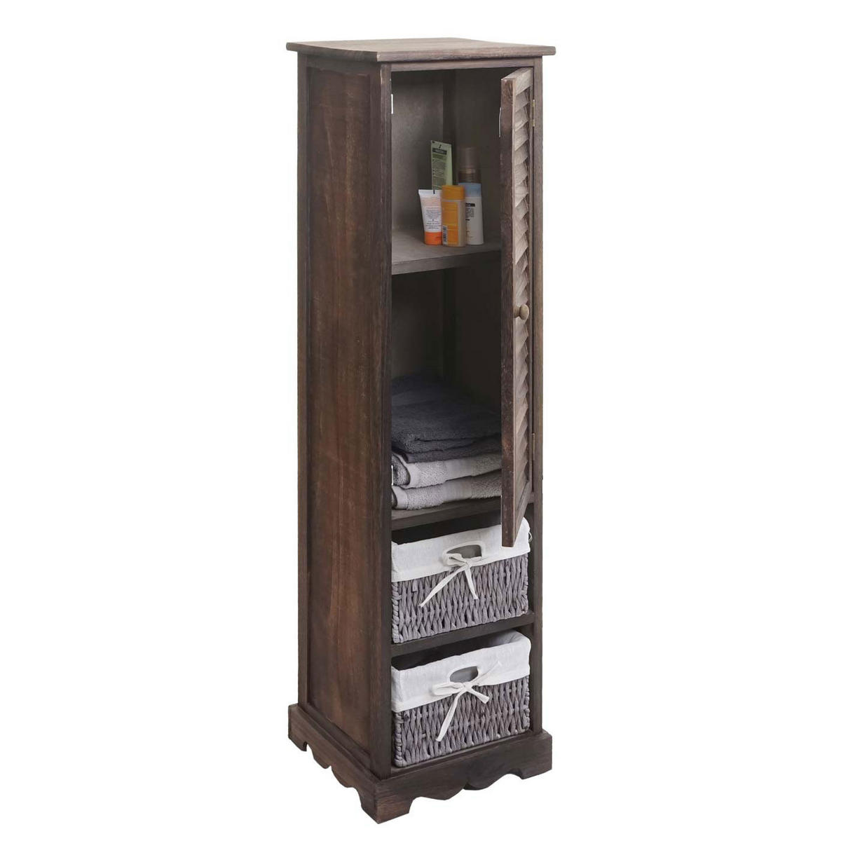 BADEZIMMERKOMMODE Braun - Braun, Holz (27/120/29cm) - MCW