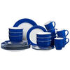 KOMBISERVICE Doppio Indigo Blau 24er Set - Blau, Keramik (1/1/1cm) - Ritzenhoff Breker