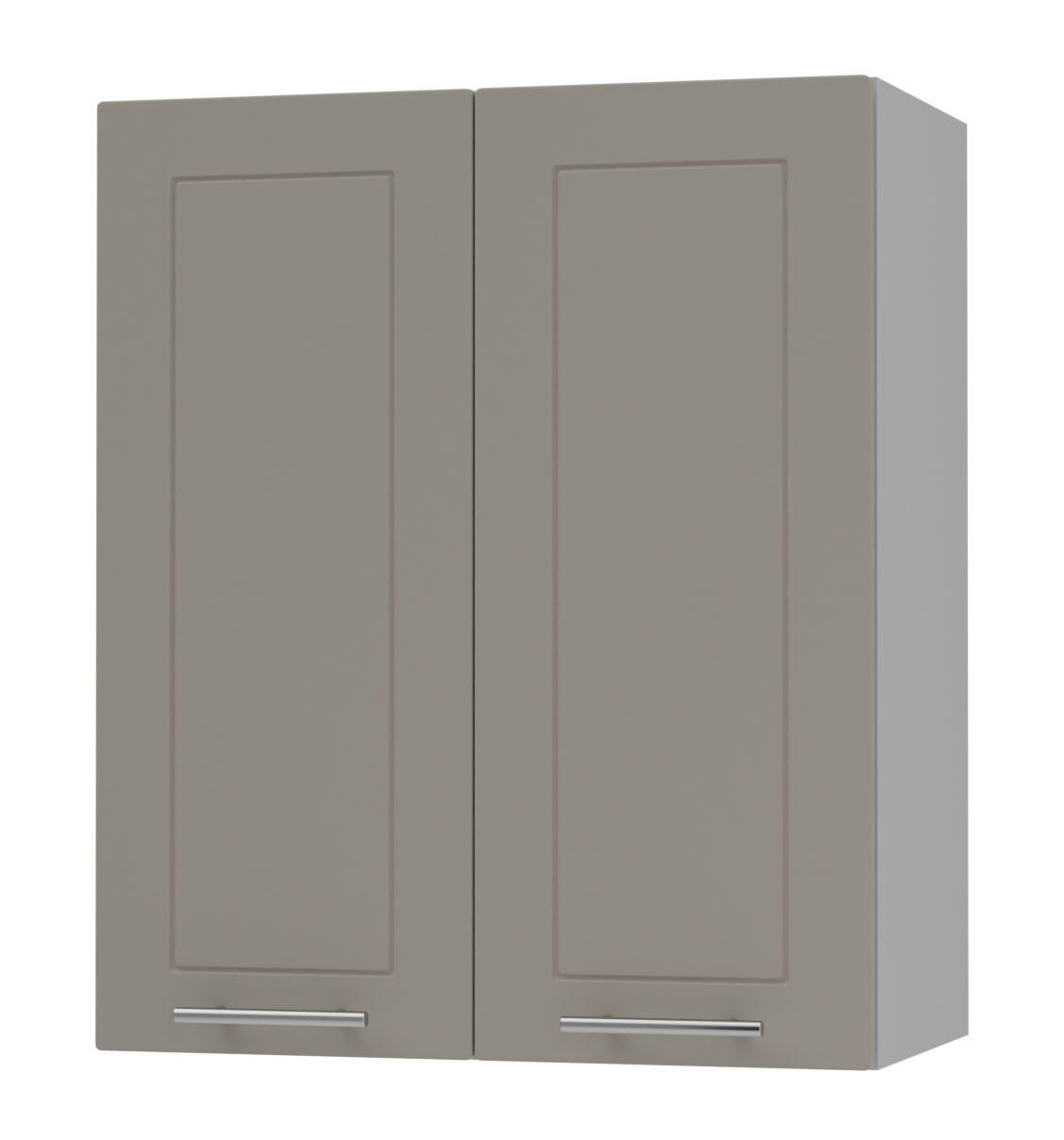 Feldmann-Wohnen Küchenhängeschrank Beige, Grau 60x72x32.5 cm