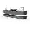 LOWBOARD City Fronten in Grau Hochglanz - Grau, Holzwerkstoff (178/48/39cm) - Vladon