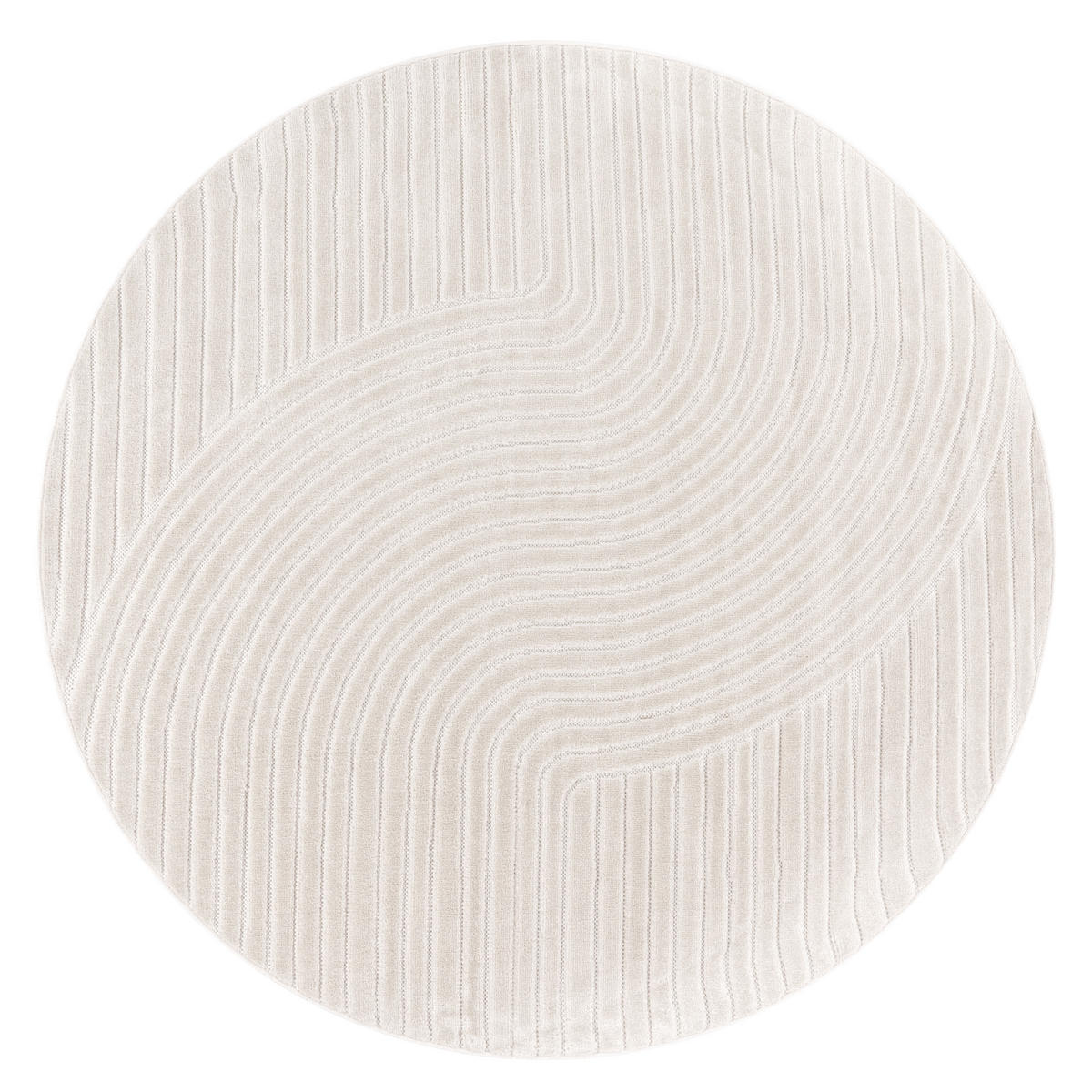 OUTDOORTEPPICH 120/120 cm Cotton 233 - Creme, Textil (120/120cm) - Paco Home