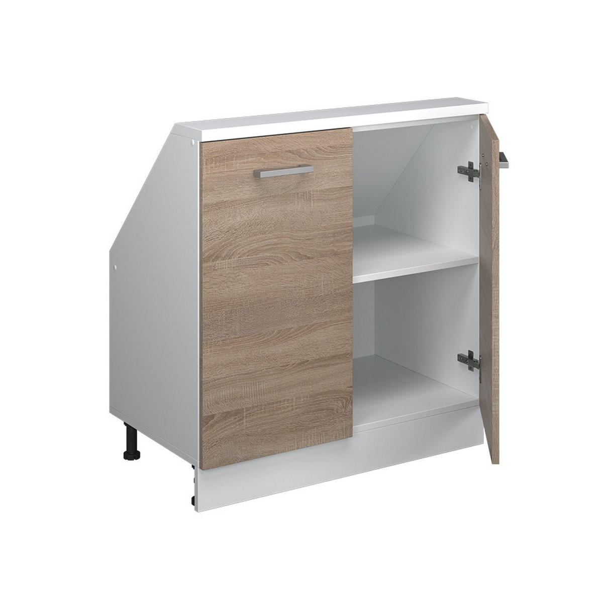 ŠIKMÁ SKŘÍŇ Rion Sonoma/bílá - bílá/Sonoma dub, kompozitní dřevo (80/81.6/46cm) - Vicco