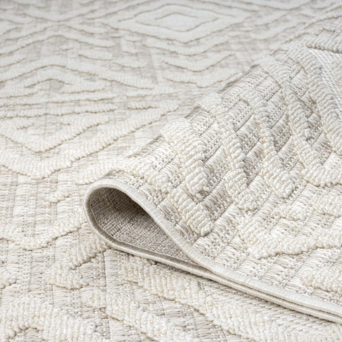 KURZFLOR-TEPPICH Clasico 8926 Beige 200x290 cm - Beige, Textil (200/290cm) - carpet city