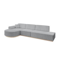 ECKSOFA Ottomane Links ARRIO-L2 - 328x171x83 cm Grau - Grau, Holzwerkstoff/Textil (328/171cm) - ALTDECOR