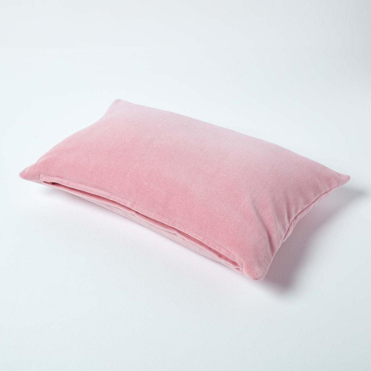 KISSENHÜLLE Baumwollsamt rosa 30/50 cm - Rosa, Textil (30/50cm) - Homescapes
