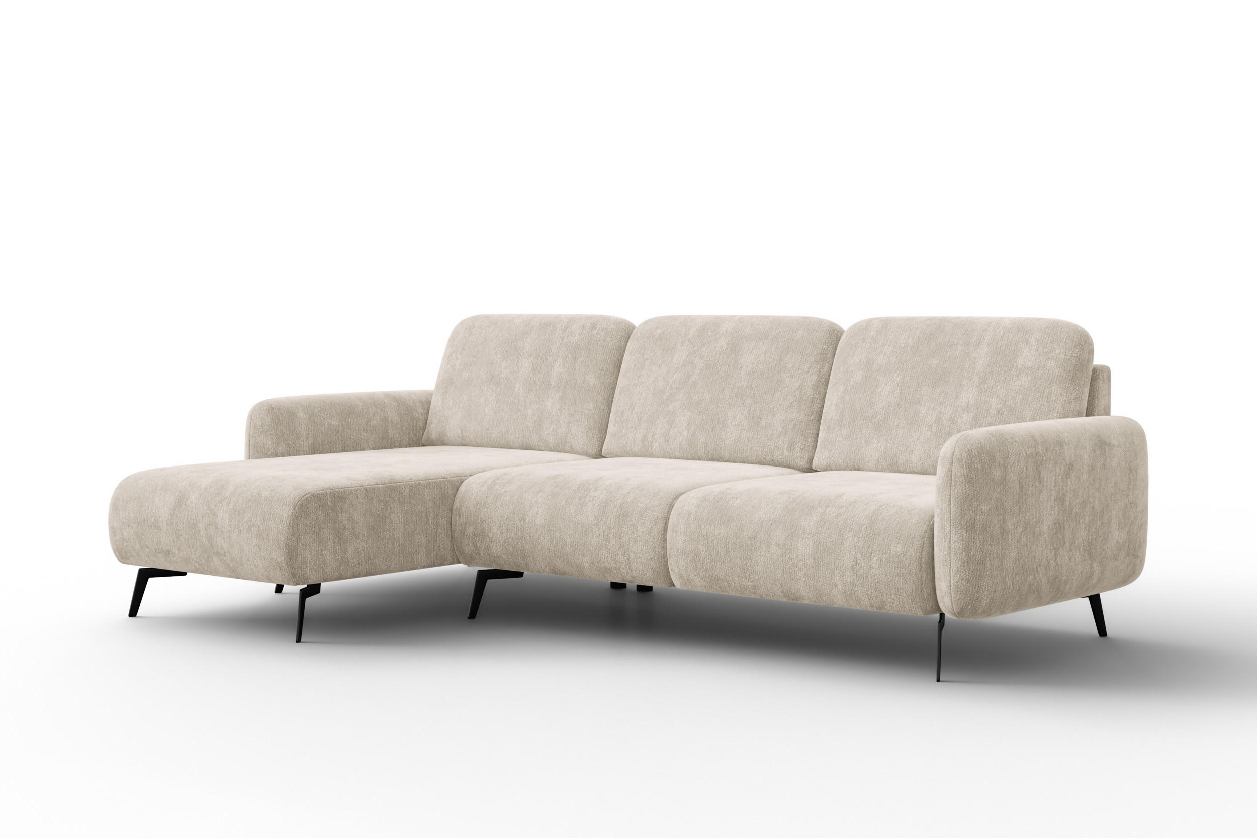 Wozimo Ecksofa Creme 264x157 cm