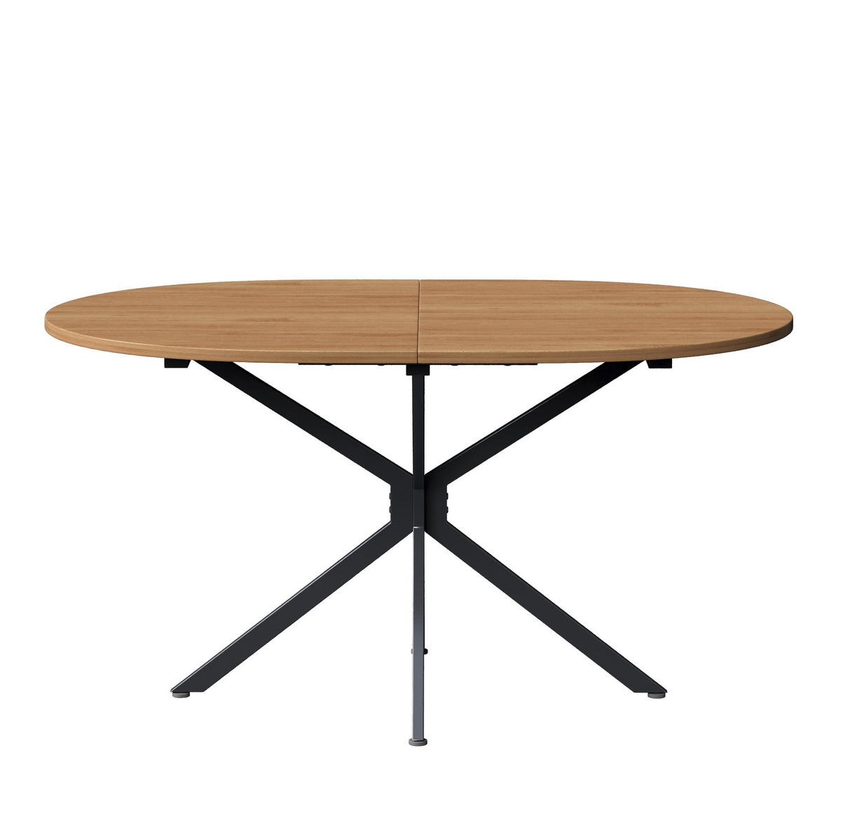 JÍDELNÍ stůl z MDF 120x80x75,5 cm přírodní pro 4–6 osob se stabilní křížovou podnoží - přírodní, kompozitní dřevo (80/120/75.5cm) - Modfu