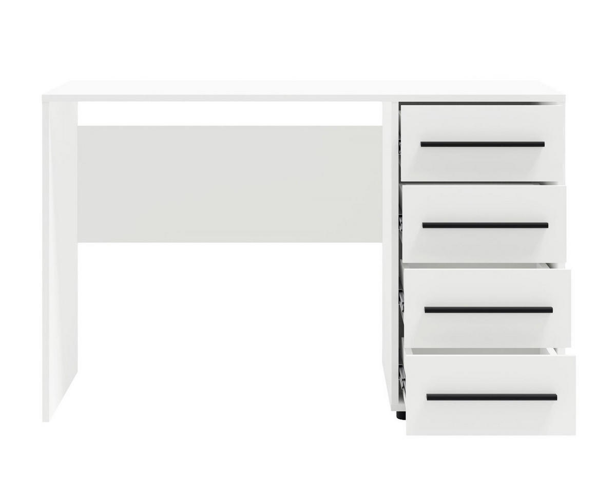 SCHREIBTISCH Maxivo Kaschmir, mit Schubladen - Kaschmir/Schwarz, Holzwerkstoff (60/120/75cm) - Bettso