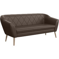 SOFA Gisela (3-Sitzer) - Buchefarben/Braun, Holzwerkstoff/Buchenholz (180/75/74cm) - Meblini