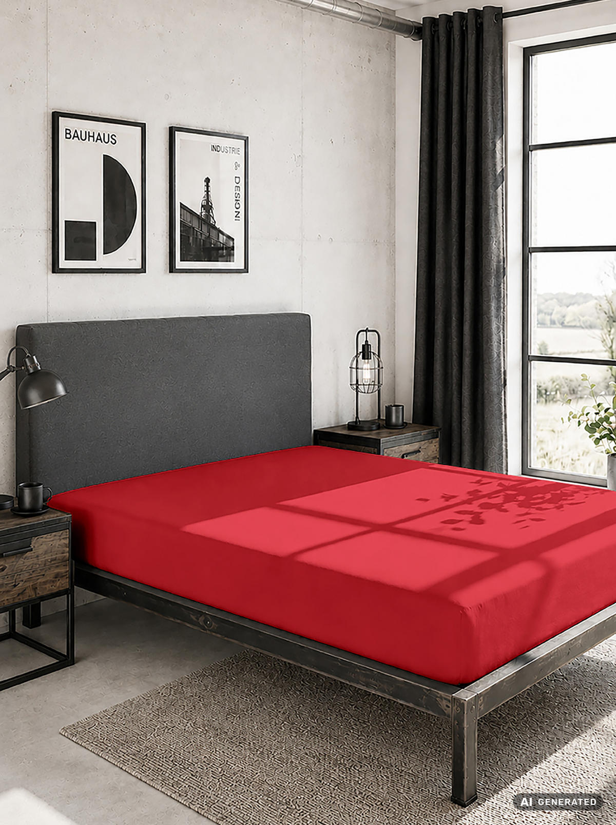 SPANNBETTTUCH Basic Jersey rot, 120x200 cm - Rot, Textil (120/200cm) - Castell