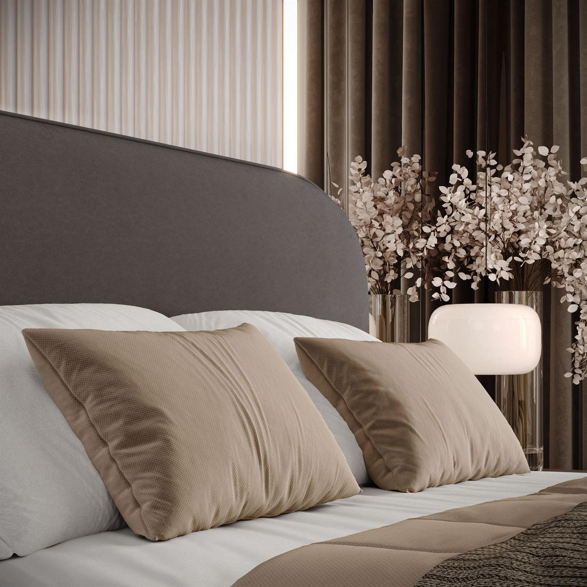 POLSTERBETT OLIMPIA mit Bettkasten 180x200, Castel 93 - Dunkelgrau, Textil (180/200cm) - Lookway