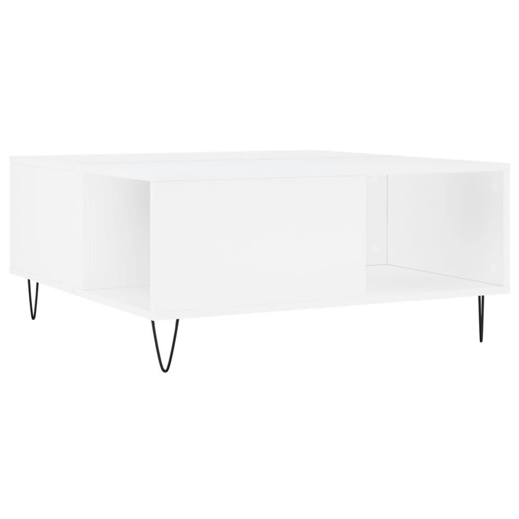 COUCHTISCH Weiß 80x80x36,5 cm Holzwerkstoff - Weiß, Holzwerkstoff (80/80/36.5cm) - furnicato