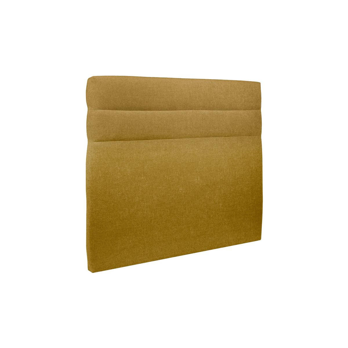 KOPFTEIL Modell Linien – Gelber Stoff 180 cm - Gelb/Beige, Karton/Holz (180/120/10cm) - Sommeil de Plomb