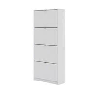 SCHUHKIPPER weiß - Weiß, Holzwerkstoff (70/162/24cm) - ebuy24
