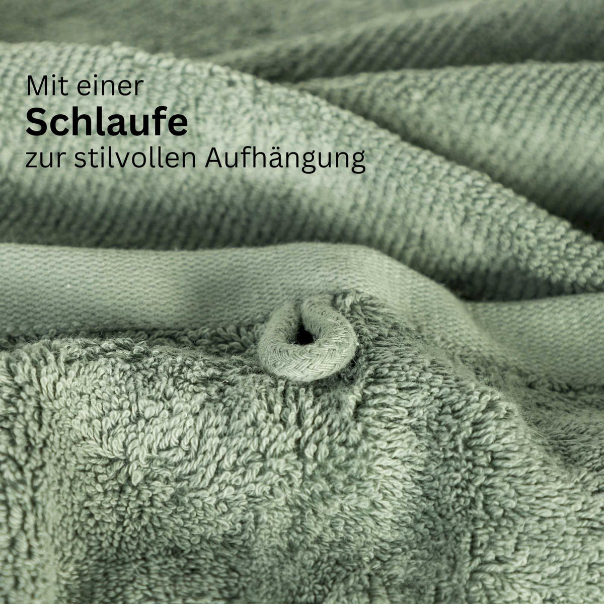 HANDTUCH SET SENSE 5tlg. - Grün, Textil (50/100cm) - Schöner Wohnen