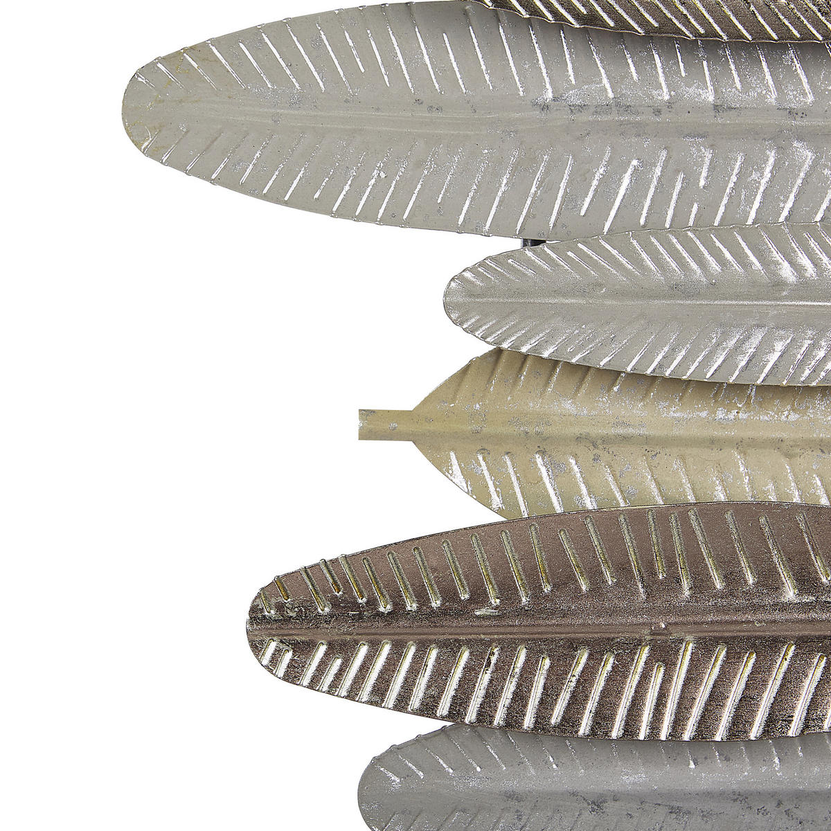 WANDDEKORATION Metall gold/silber Antimony - Silberfarben, Metall (66/37/5cm) - Beliani