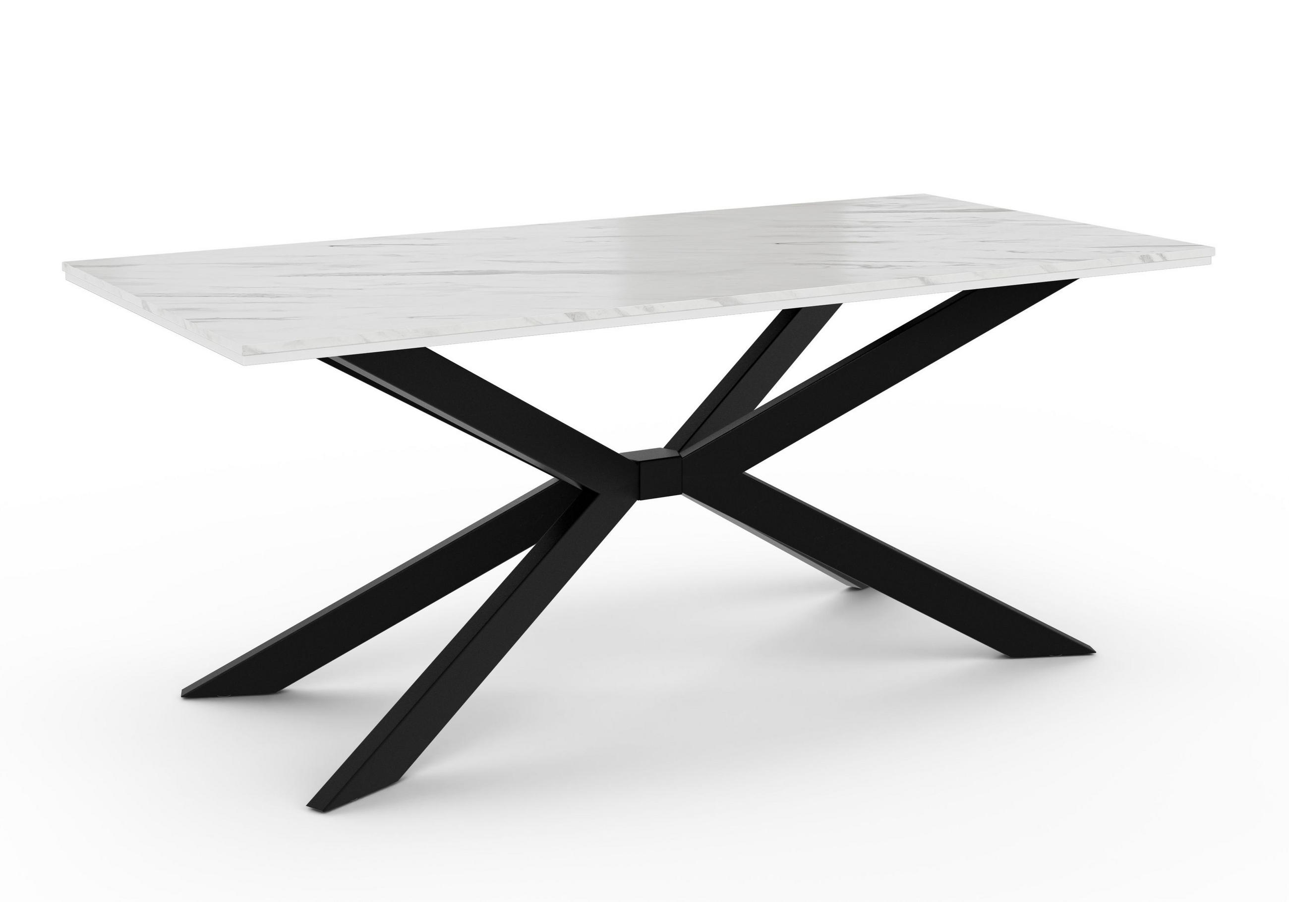 Home Collective JÍDELNÍ STŮL 190 cm Bílý s dekorem mramoru