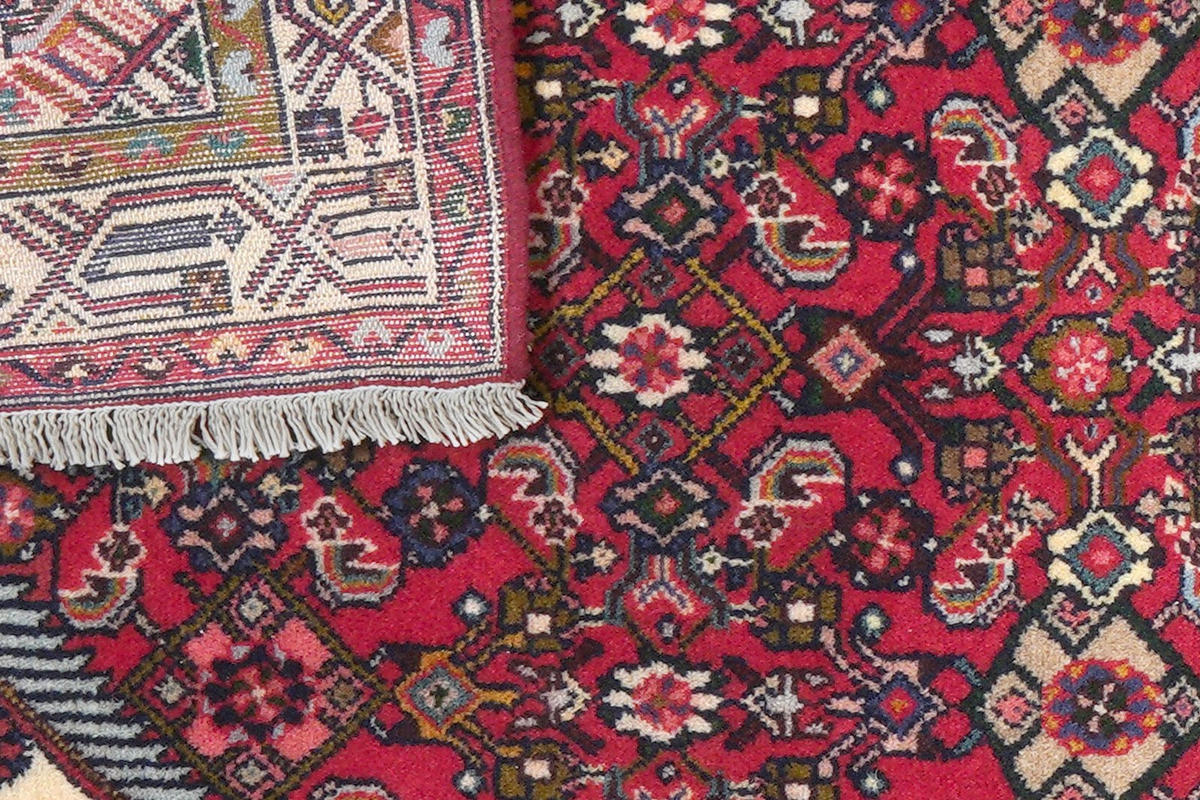 LÄUFER Orient handgeknüpft Assadabad Rot 212/77 cm Schurwolle - Rot, Textil (77/212cm) - Looma