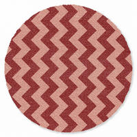 KOBERCE - Cikcak - Pruhy - Vzor - Červená - 120x120 cm - červená, textil/plast (120/0.4cm) - OnlyWow