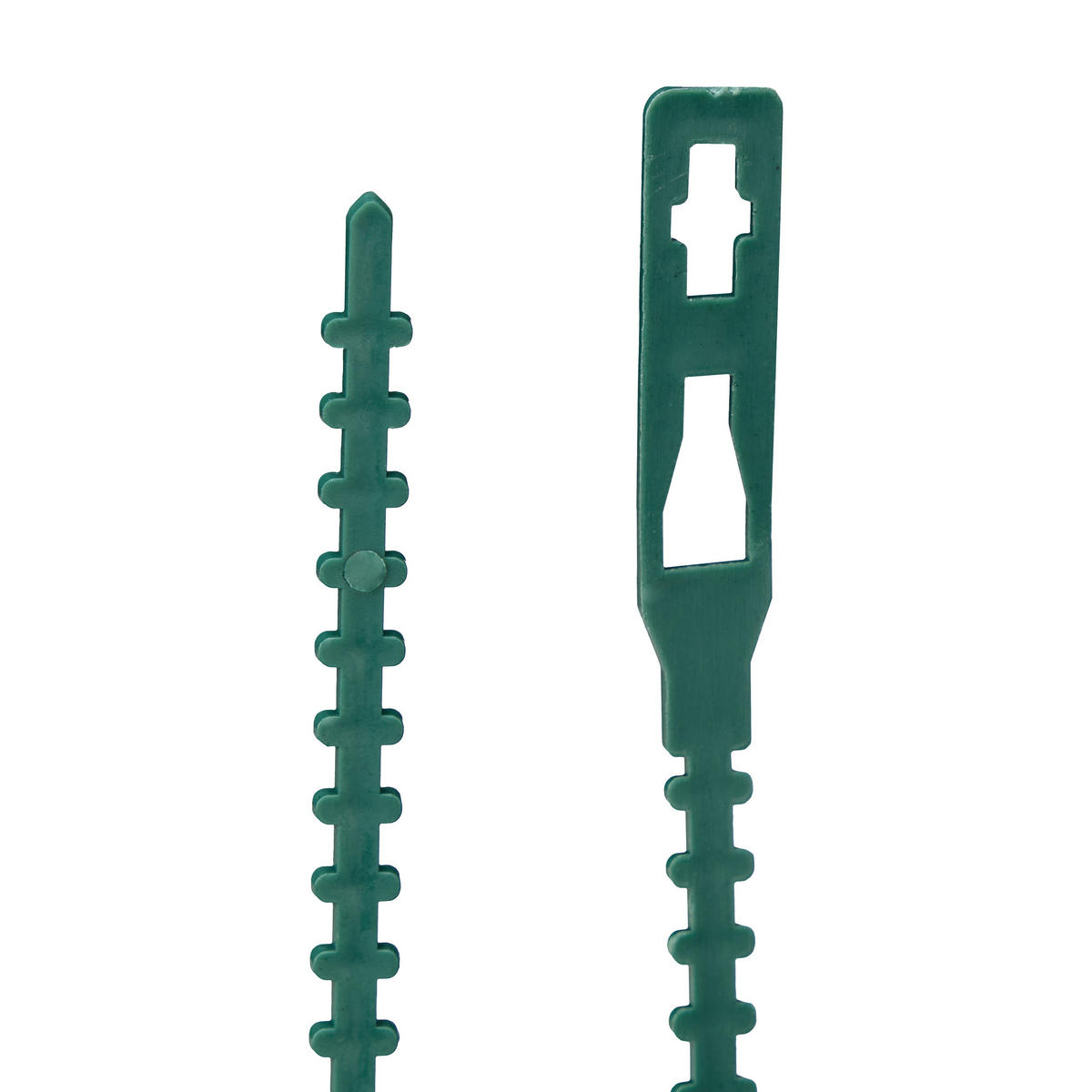 200XVEZICE - tamno zelena, plastika (0.7/14/0.2cm) - Relaxdays