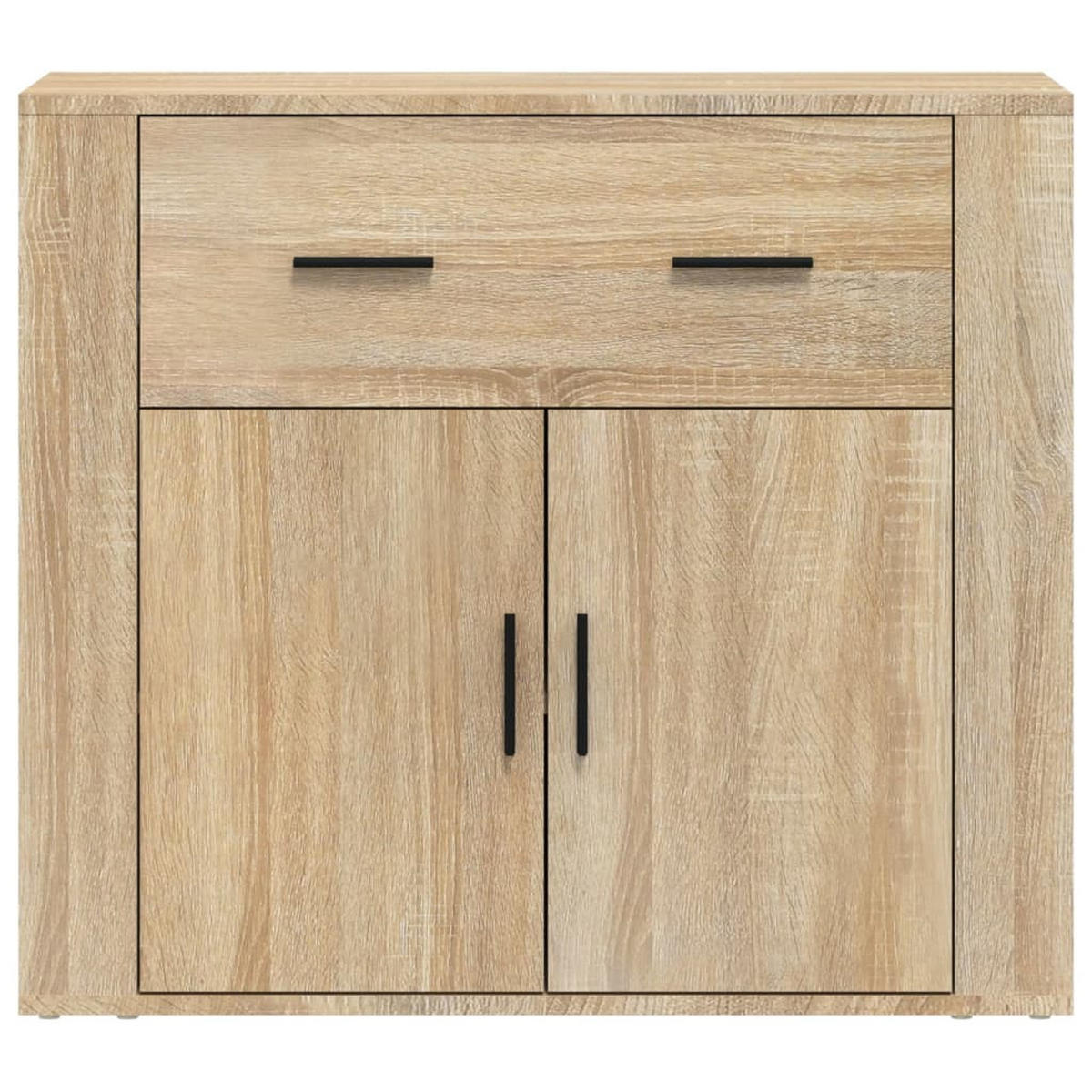 SIDEBOARD Sonoma-Eiche 80x33x70 cm Holzwerkstoff - Beige, Holzwerkstoff (80/70/33cm) - furnicato