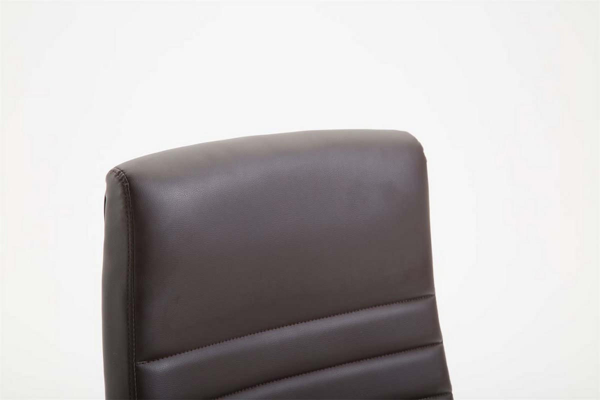 BÜROSTUHL Vallon, Kunstleder Braun - Braun, Textil/Metall (60/118/68cm) - TPFLiving