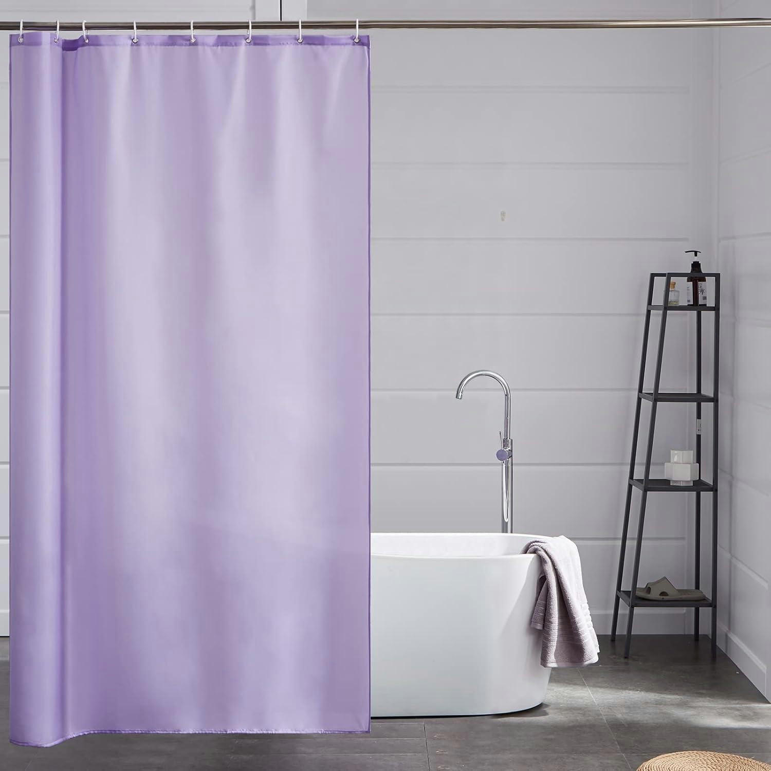 DUSCHVORHANG Textil Lila 120 x 200 cm - Lila, Textil (120/200cm)
