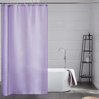 DUSCHVORHANG Textil Lila 120 x 200 cm - Lila, Textil (120/200cm)