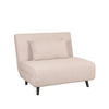 SCHLAFSOFA Einzelbett Beige 90/101/81 cm - Beige/Schwarz, Textil (101/81/90cm) - LABEL51